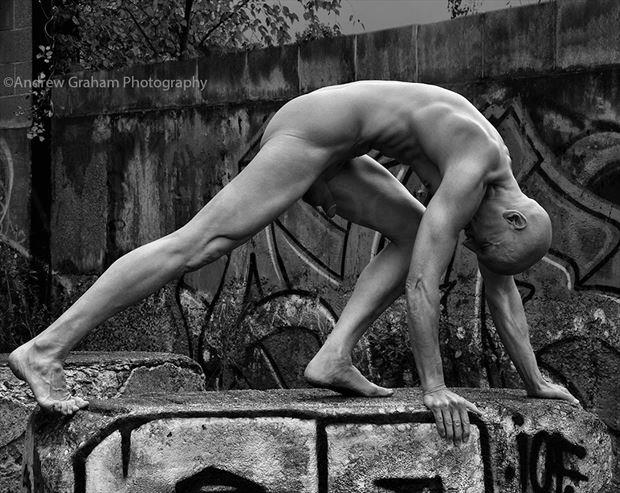 blocked artistic nude photo by model avid light
