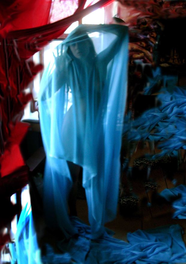 blue apparition surreal photo by photographer joseph auquier
