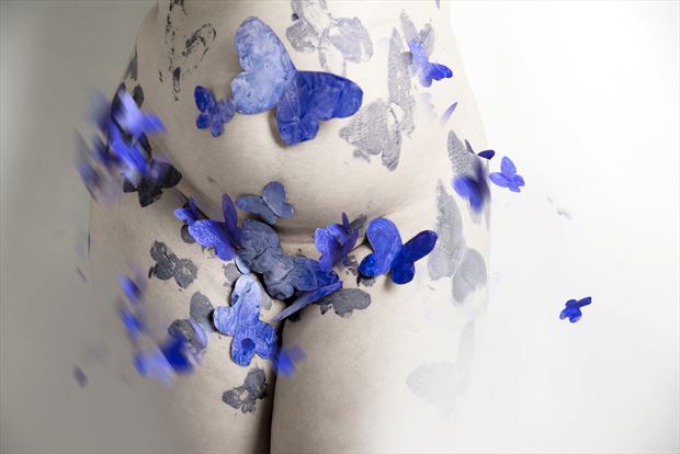 blue butterflies series 003 sensual photo by photographer redefining realism