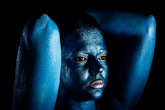 blue girl abstract photo by photographer ovidiu bujor