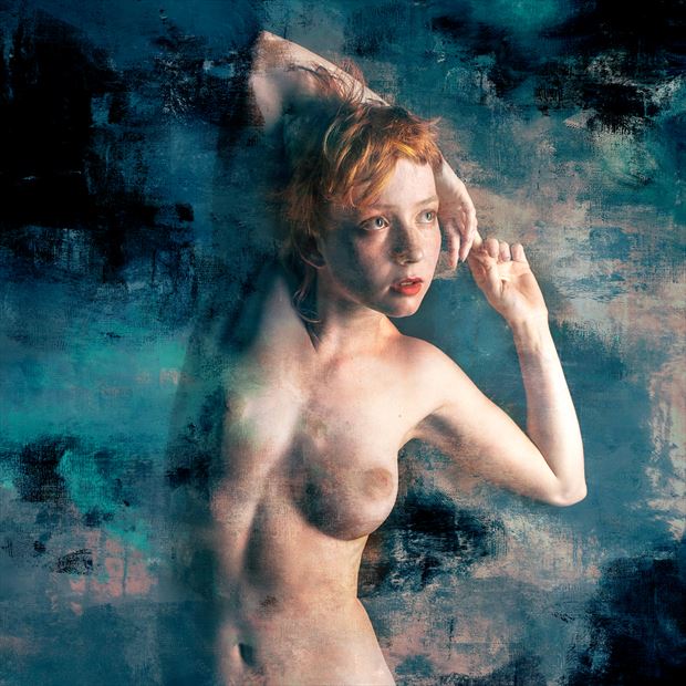 blue margo artistic nude artwork by photographer fischer fine art