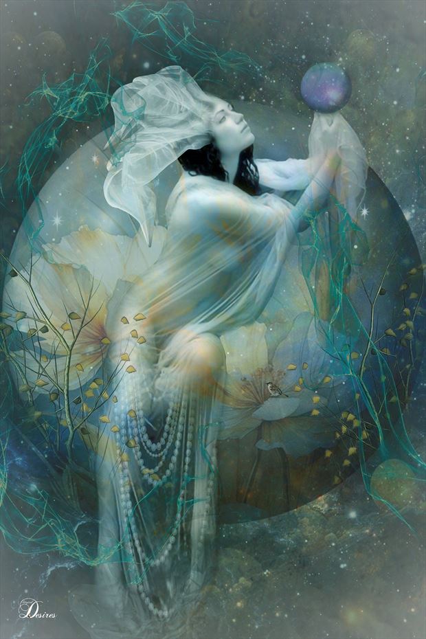blue moon artistic nude artwork by artist digital desires
