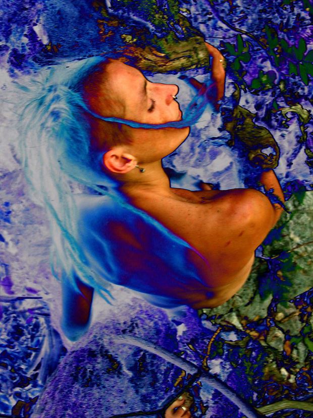blue portrait artistic nude photo by photographer joseph auquier