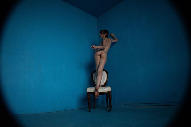 blue room artistic nude photo by model melancholic