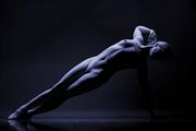 blue steel pushup artistic nude photo by photographer dorola visual artist