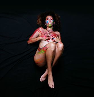 body painting alternative model photo by artist sr gris