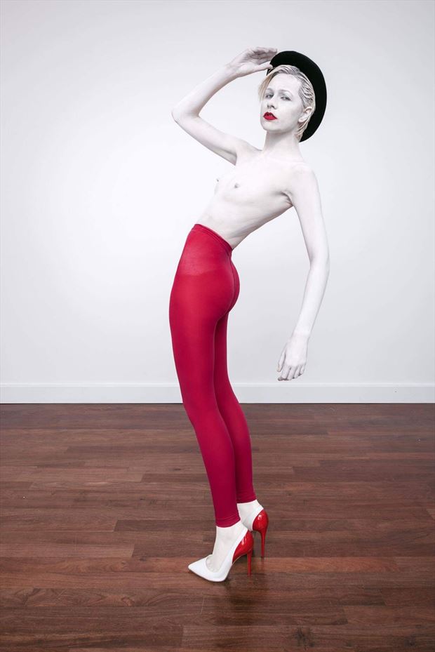 body painting fashion photo by model atalanta