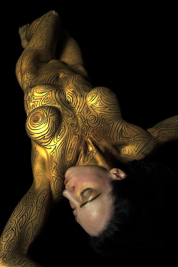 bodymap model syb 144 pure gold edit artistic nude photo by photographer art studios huck