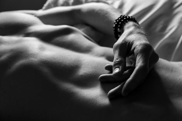 bodyscape with hand abstract photo by model rob yaeger