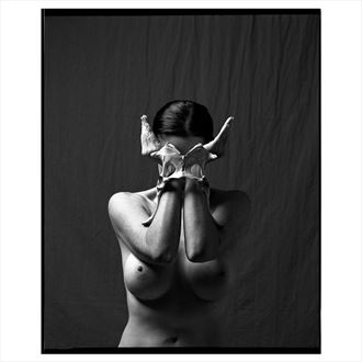 bones artistic nude photo by model shann