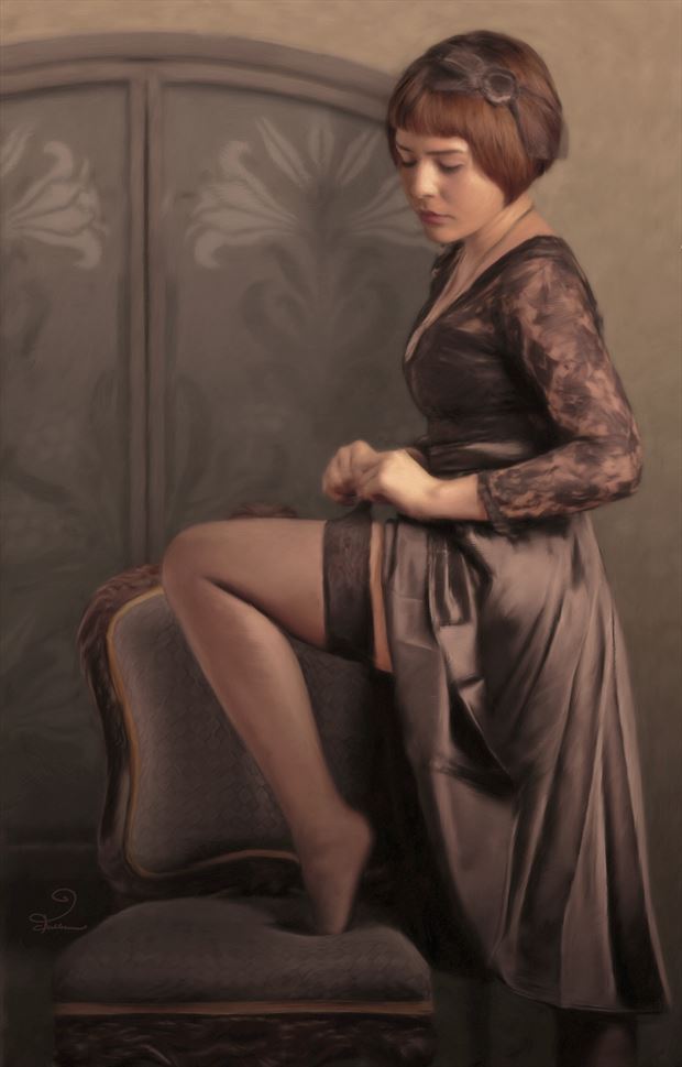 boudoir sensual artwork by artist van evan fuller