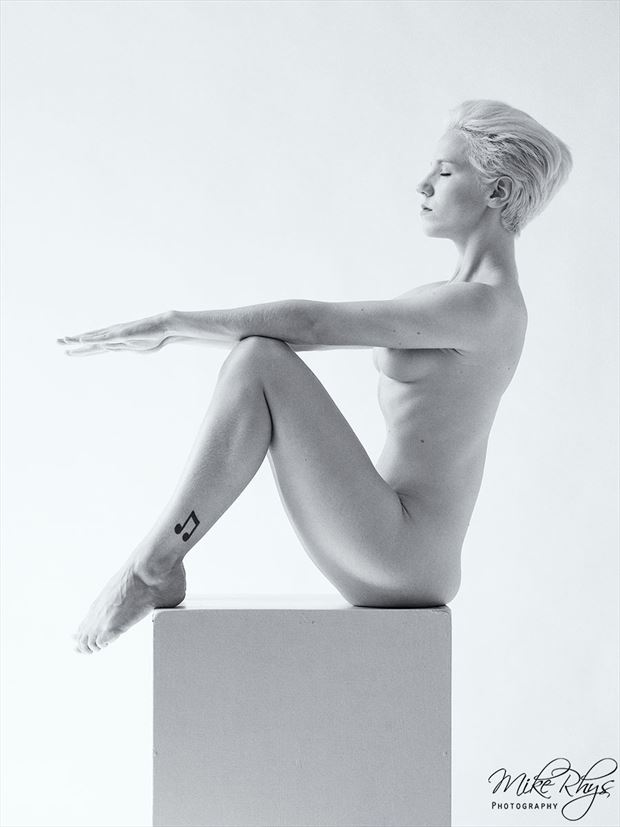 box poses artistic nude photo by photographer mike rhys