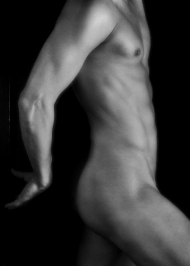 boxed artistic nude photo by model avid light