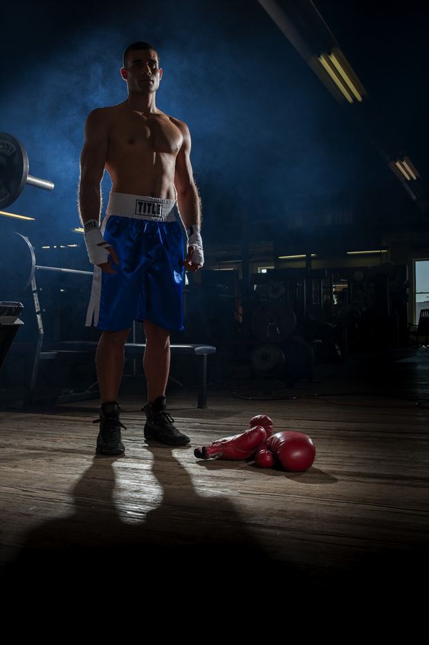boxer studio lighting photo by photographer morgan