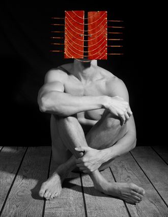 boxhead artistic nude photo by photographer ebutterfieldphotog