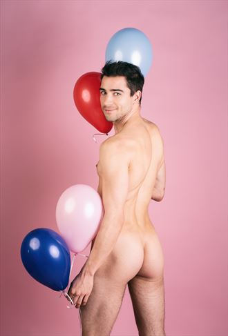 boy with balloons erotic photo by photographer miky