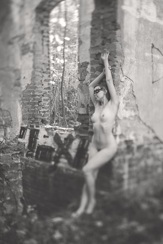 brick wall artistic nude photo by photographer josephbowman