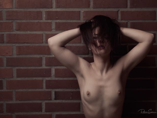 brick walled artistic nude photo by photographer patriks