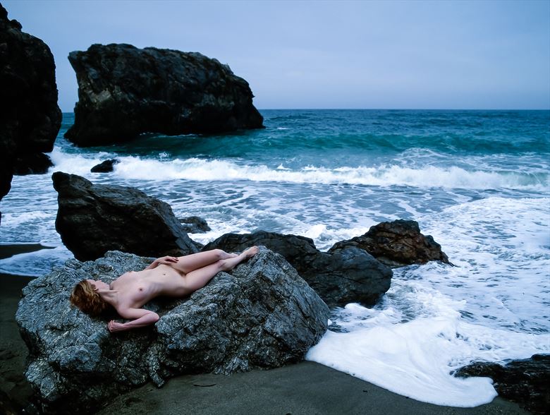 brigette at the coast artistic nude photo by photographer john o