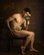 bruno and roses artistic nude photo by photographer cal photography