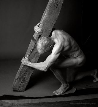 burgen of time artistic nude photo by model living canvas