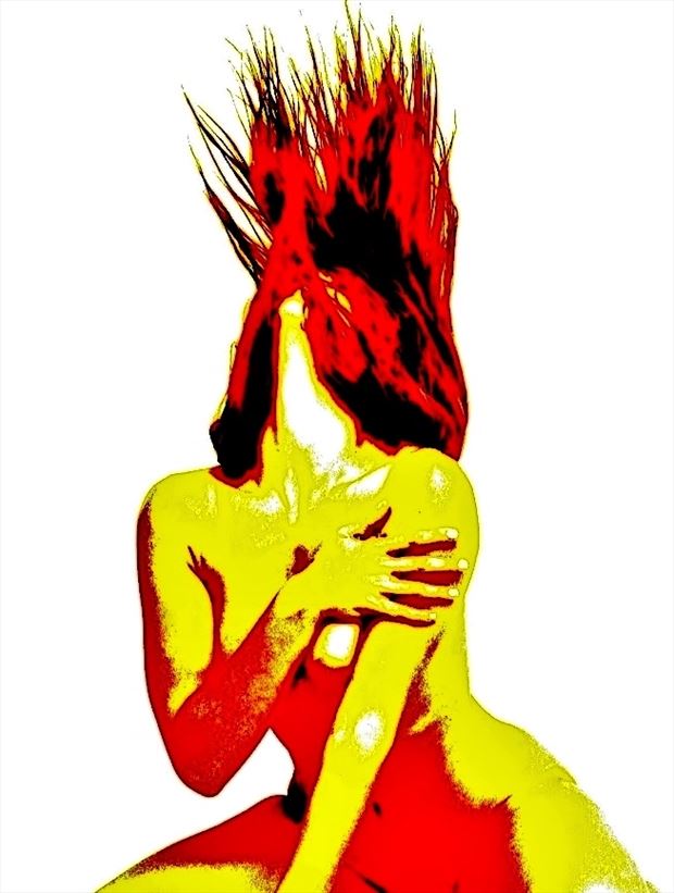 burning desire artistic nude artwork by photographer robert lee bernard