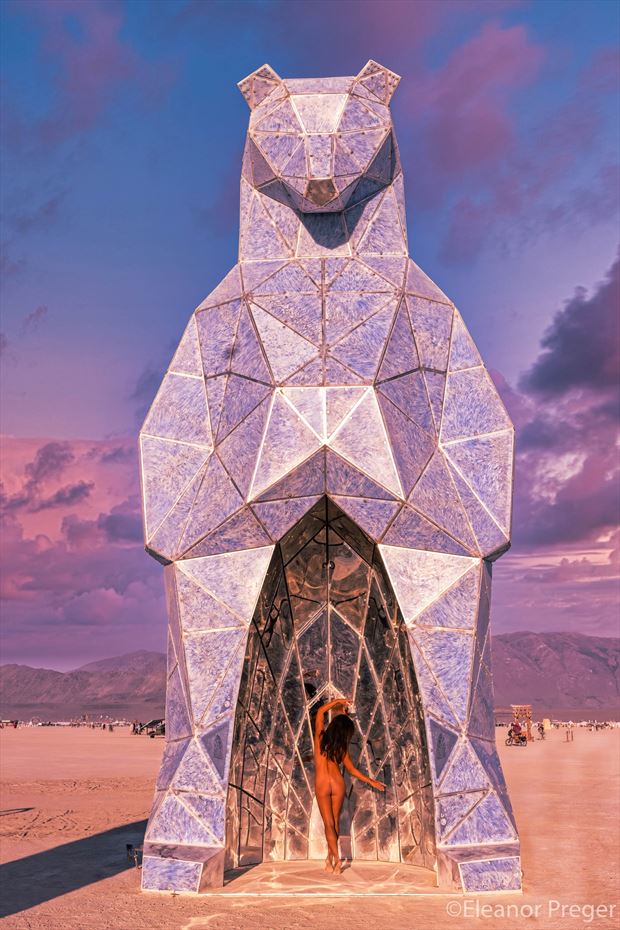 burning man 2023 artistic nude photo by model april a mckay