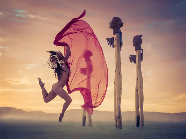 burning man artistic nude photo by model april a mckay