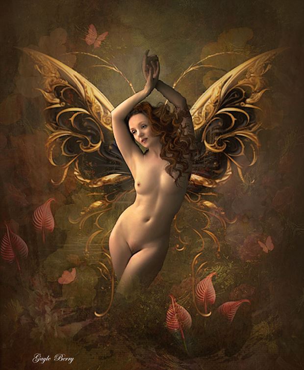 but she had wings surreal artwork by artist gayle berry