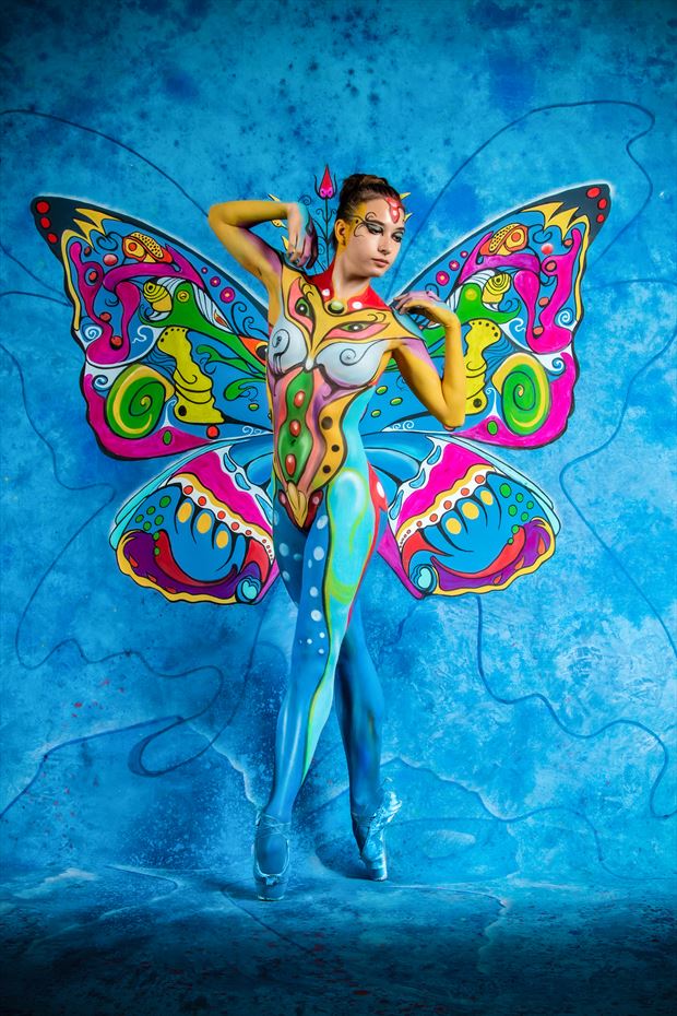 butterfly artistic nude artwork by photographer sued photo