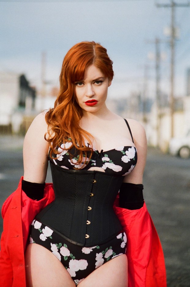by Dylan Staley for Tighter Corsets Lingerie Photo by Model Sierra McKenzie