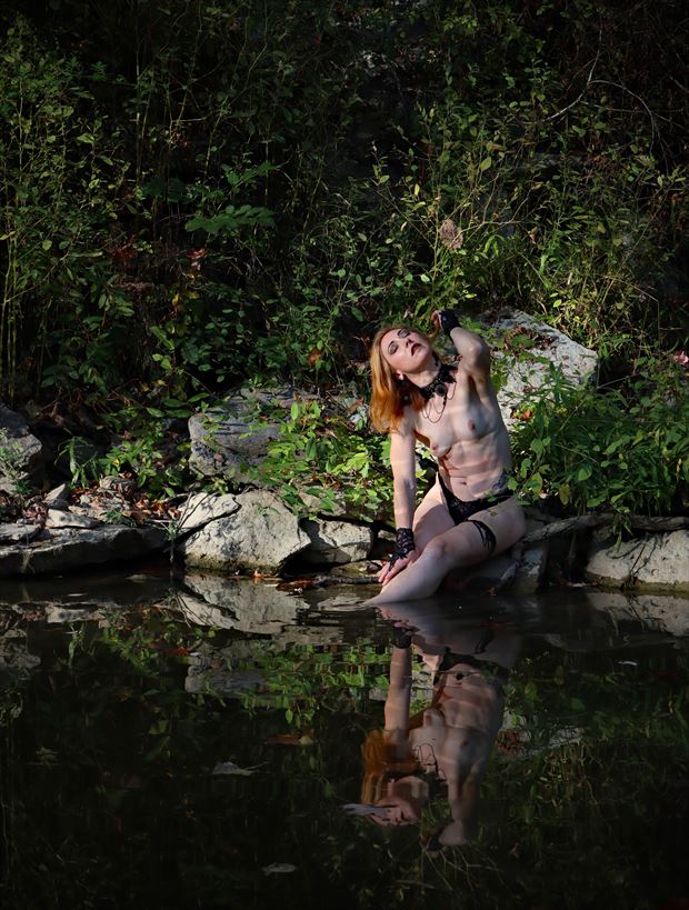by the creek artistic nude photo by photographer virgil seger