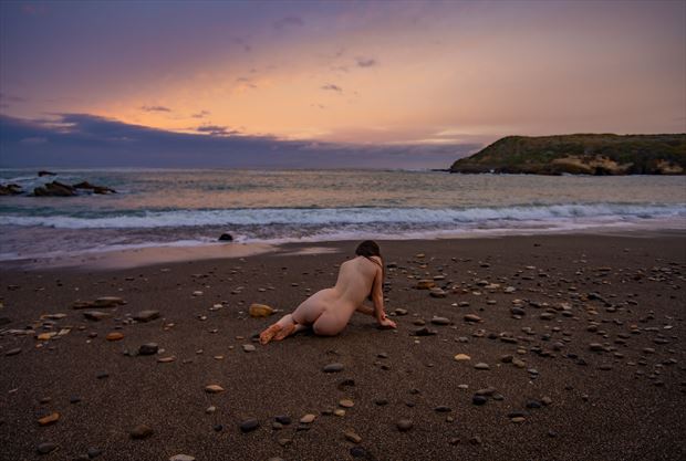 by the sea again artistic nude photo by photographer dan van winkle