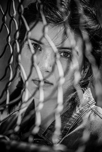 caged portrait photo by photographer rodney margison