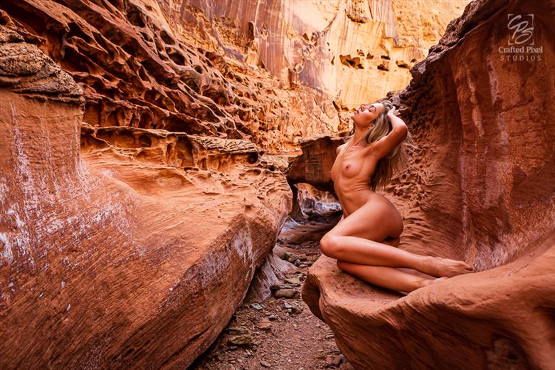 canyon curves artistic nude photo by photographer craftedpixelstudios