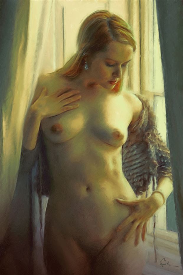 carla monaco artistic nude artwork by artist van evan fuller
