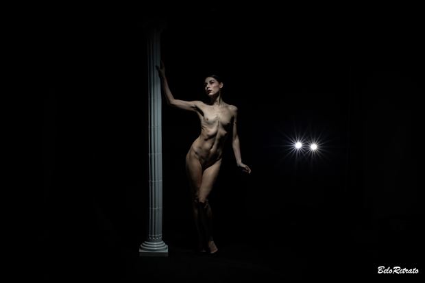 caught in the night artistic nude photo by photographer belo retrato