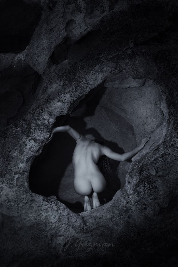 cave dweller artistic nude photo by photographer j guzman