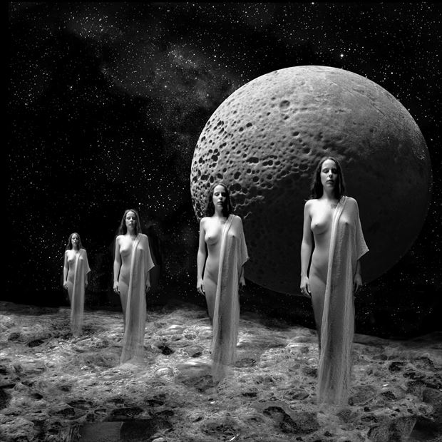 celestial cloning surreal photo by artist jean jacques andre