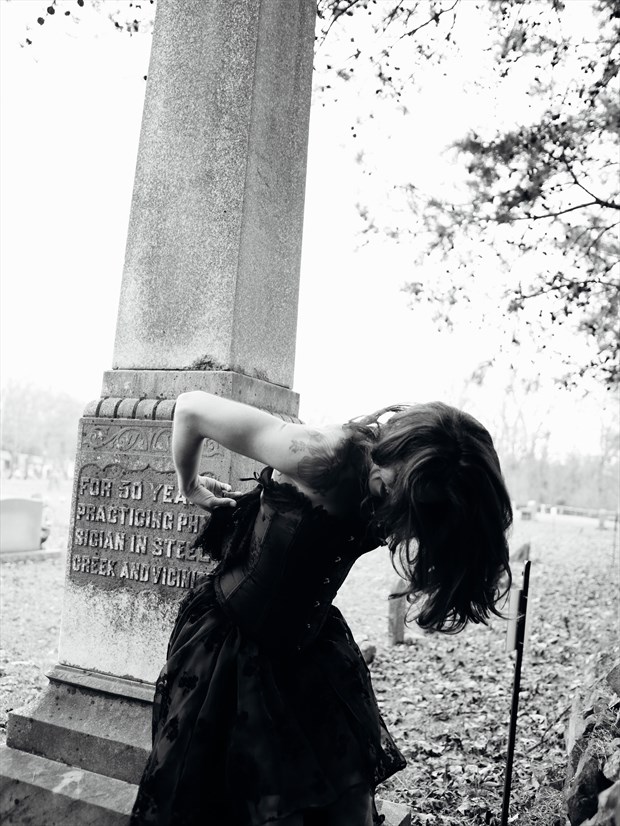 cemetery portraits with johanna Alternative Model Photo by Artist Dark_Stills
