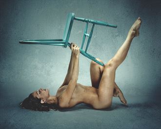 chair lift artistic nude artwork by photographer paul archer