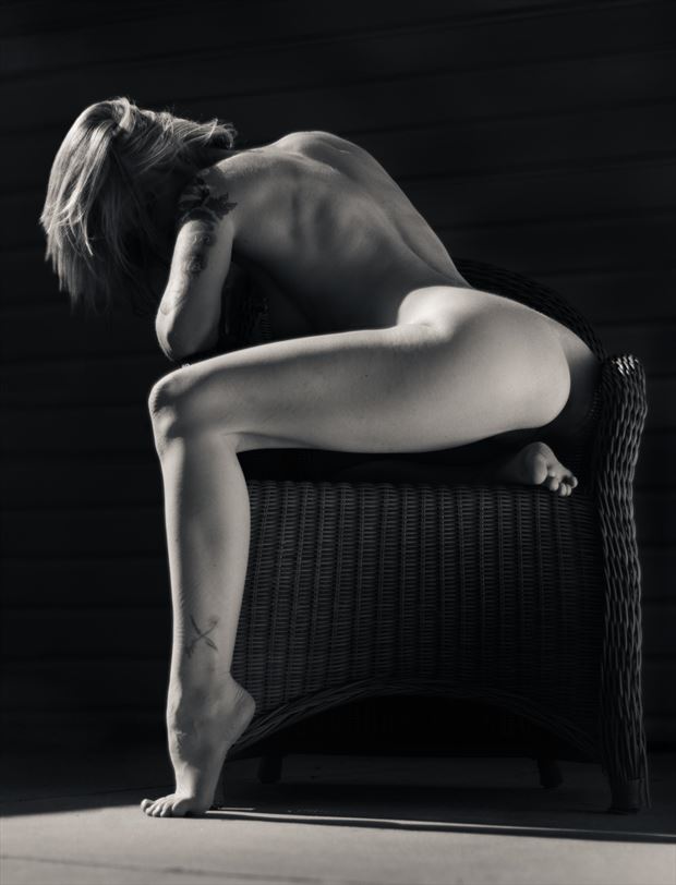 cherish in wicker chair artistic nude photo by photographer thatzkatz