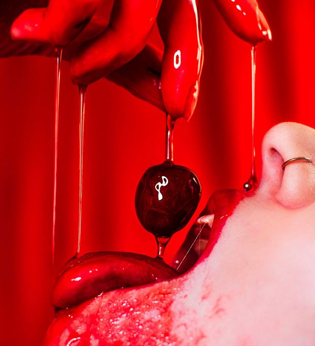 cherry honey surreal photo by model lilithjenovax