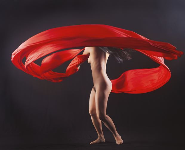 chiffon rouge artistic nude photo by photographer jacaranda photo