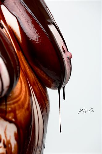 chocolate drip artistic nude photo by photographer b sullivan photography