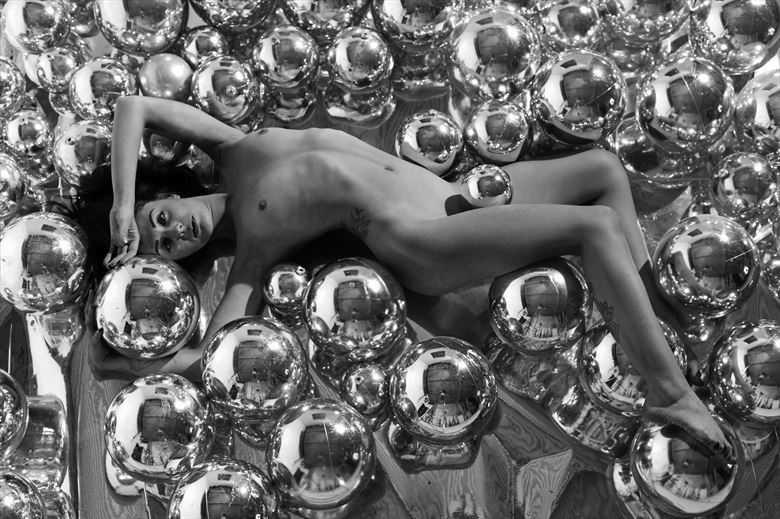 chrome balls artistic nude photo by photographer gibson