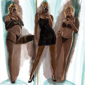 clarity decesions lingerie artwork by artist nick kozis