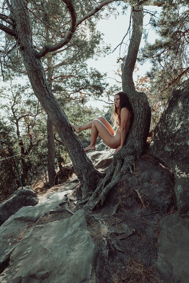 climbing tree artistic nude photo by photographer sk photo