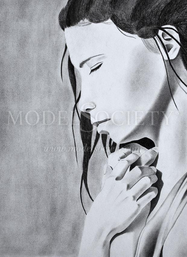 Neck Portrait Close Up Portrait Artwork by artist The Artist's Eyes at Model Society