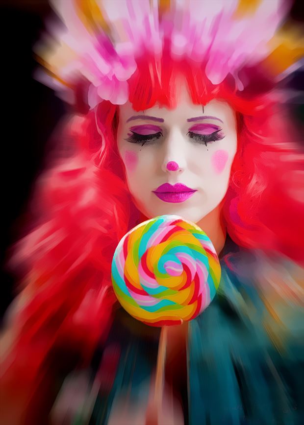 clown surreal photo by photographer john moore